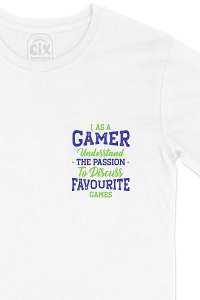 Cix Μπλε ως Gamer T-Shirt
