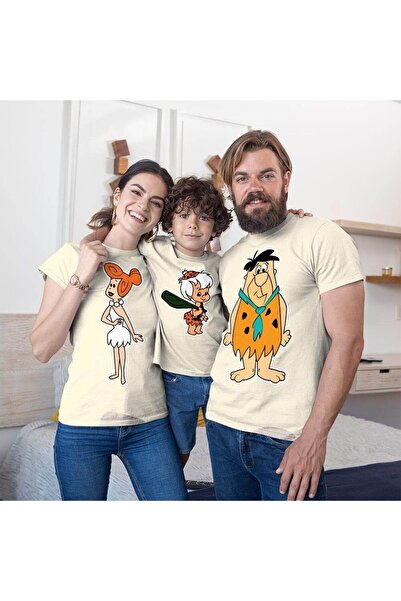 UNIQUE DESIGN Familia Flintstone pentru mama si tata - Combinatie pentru baieti
