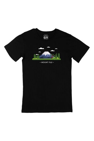 Cix Tricou negru Mount Fuji