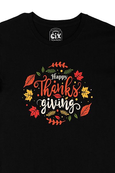 Cix Happy Thanks Giving Μαύρο T-Shirt