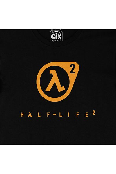 Cix Μαύρο T-Shirt Half Life 2
