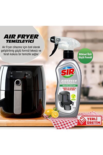 Sır Airfryer Temizleyici Bitkisel Özlü Güçlü Formül 250 ml