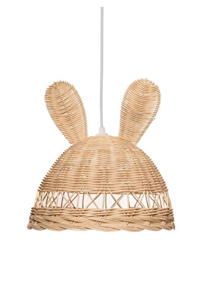 Bilge Bohem Rattan Bambu Hasır Tavşan Çapraz Çocuk Odası Avize