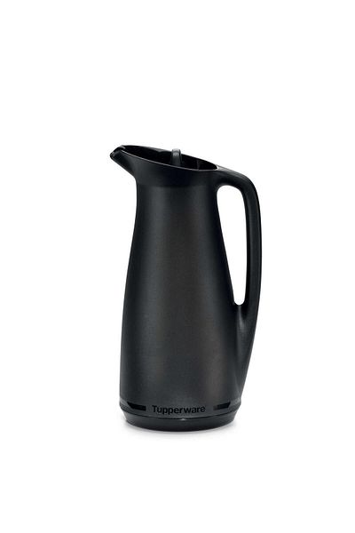 Tupperware Black 1 Lt Premium Glass Thermos
