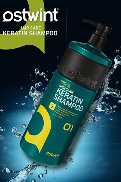 Ostwint Keratin Serisi Erkek Özel Şampuan, Keratin Etkili, Güçlendirici, Onarıcı, Yenileyici, 1000 ml