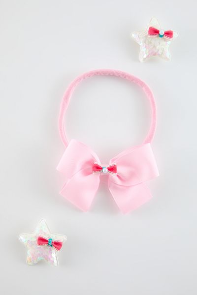 TRENDYOLKIDS Rosa Haarband für Mädchen, 3er-Set – TKDAW25TK00000