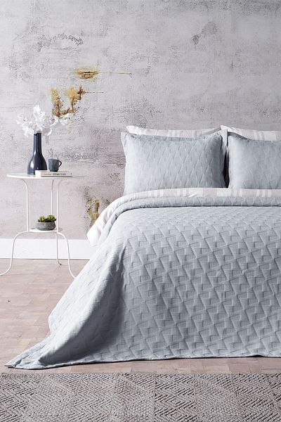 Doqu Home Διπλό κάλυμμα κρεβατιού Arya - Γκρι