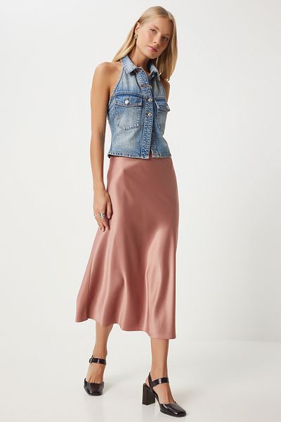 Happiness İstanbul Жіноча спідниця Rose Dry Satin FN03361