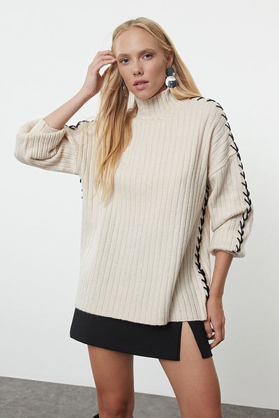 Trendyol Collection Pulover din tricot cu guler în picioare TWOAW25KZ00181