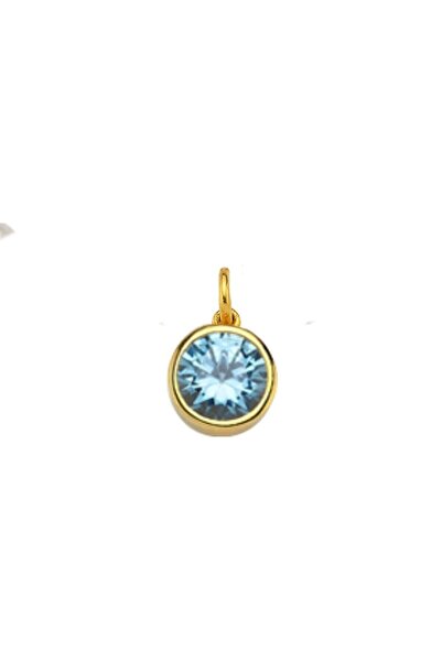 LİNYA JEWELLERY Burç Kolye Ucu Charm Gök Mavisi