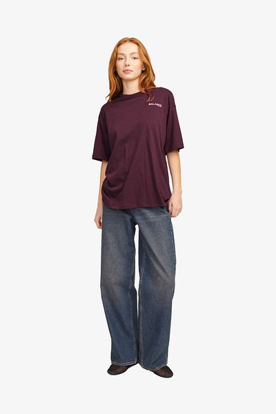 JJXX Tricou roșu Claret Jxcarol pentru femei 12259864 -Sassafras