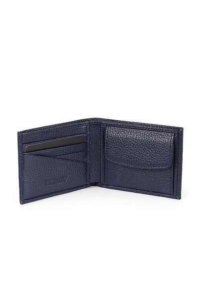 Daniel Klein Dkl0789-2 Men's Navy Blue Wallet & Card Holder Made of Real Leather
