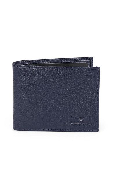Daniel Klein Dkl0171-2 Men's Navy Blue Wallet & Card Holder Made of Real Leather