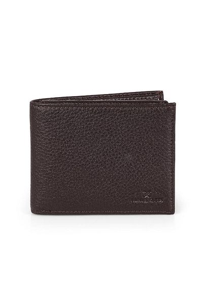 Daniel Klein Dkl0743-3 Brown Men's Wallet & Card Holder Made of Large Volume Real Leather