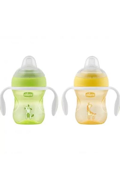 Chicco Soft Tipped Transition Glass 200ml 4 Months+ Unisex