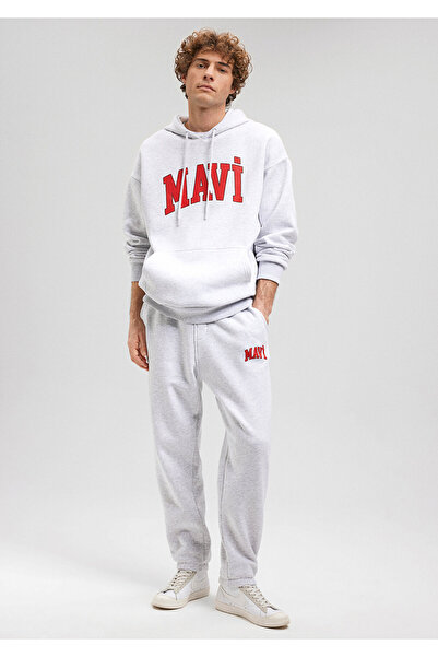 Mavi Γκρι φούτερ με τυπωμένο λογότυπο0010207-82498