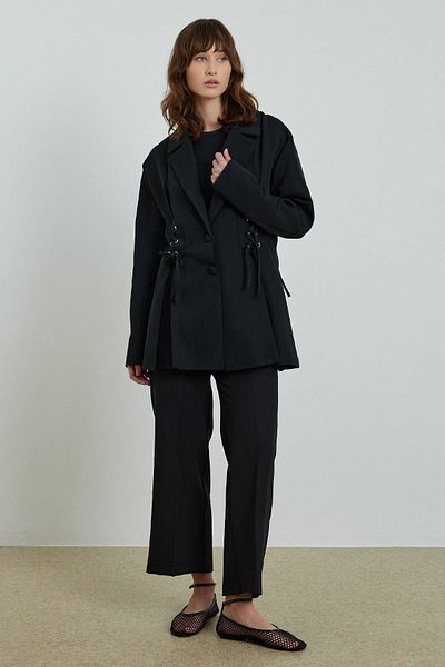 Hooopstore ПОРЪЧНО ШИТО БЛЕЙЗЪР ЯКЕ - ЧЕРНО