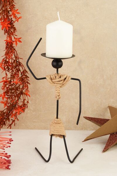 ANGDESİGN Dekoratif Mumluk- Tekli