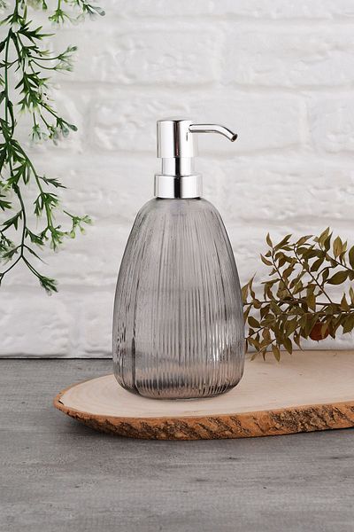 ANGDESİGN Angdesign Star Glass Liquid Soap Dispenser - Smoked