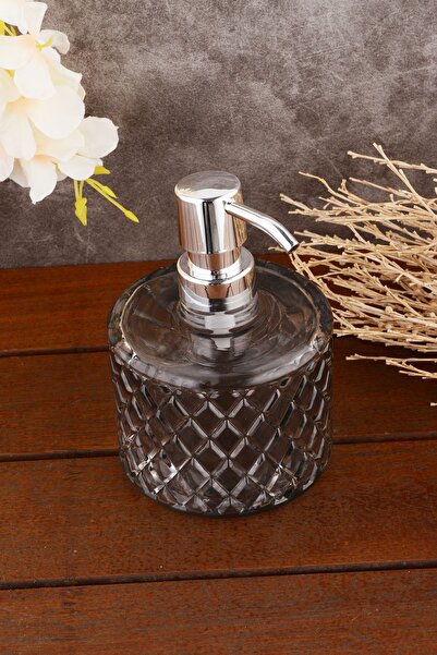 ANGDESİGN Διανομέας υγρού σαπουνιού Angdesign Crystal Glass - Καπνιστό