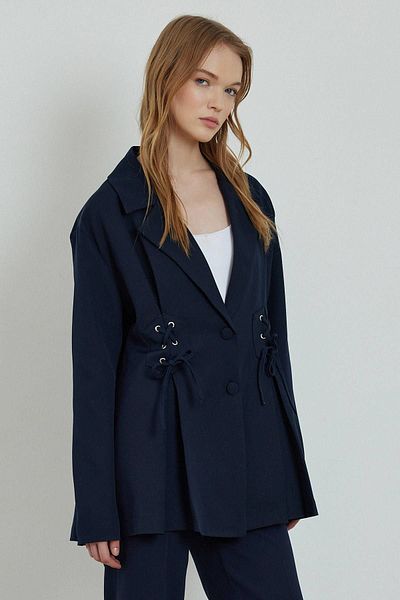 Hooopstore JACHETA BLAZER CUSTOM COUT - ALBASTRU ÎNCHIS