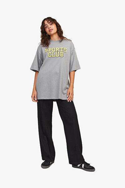 JJXX Жіноча футболка з малюнком сірого пересмішника - Jxrırı Loose Fit 12263679