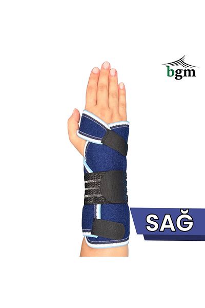 bgm Hand Wrist Splint Blue Metal Support High Quality Static Hand Wrist Splint