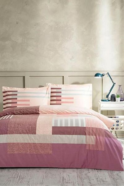 Afrodit Double Moderno Plum Ranforce Duvet Cover Set - Özdilek