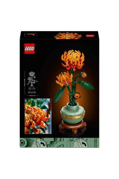 LEGO Icon s Krizantem 10368 - Yetişkinler için Dekoratif Kasımpatı Çiçeği Yapım Seti (278 Par