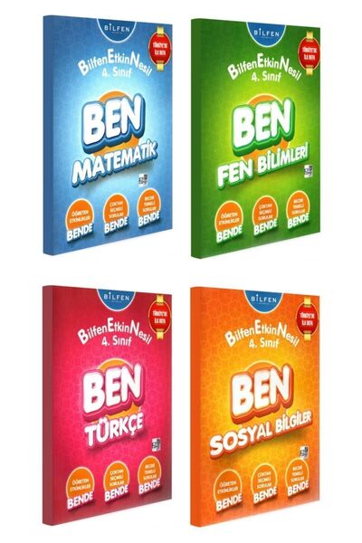 Bilfen Yayıncılık Bilfen 4. Sınıf Ben Matematik Türkçe Fen Sosyal Bilgiler Et...