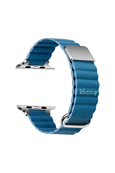Shinytech Apple Watch Premium Deri Kordon Se/3/4/5/6/7/8/9 42,44,45,49mm W10 ...