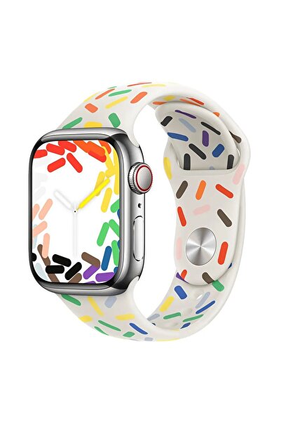 Shinytech Apple Watch Pride Edition Spor Kordon Se/3/4/5/6/7/8/9 38,40,41mm W...