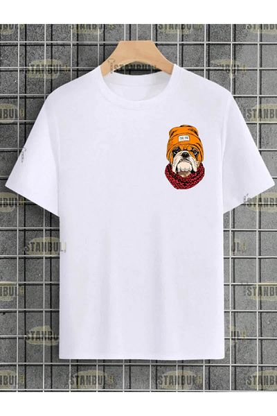 Pink Sky Unisex Oversize Dog Printed