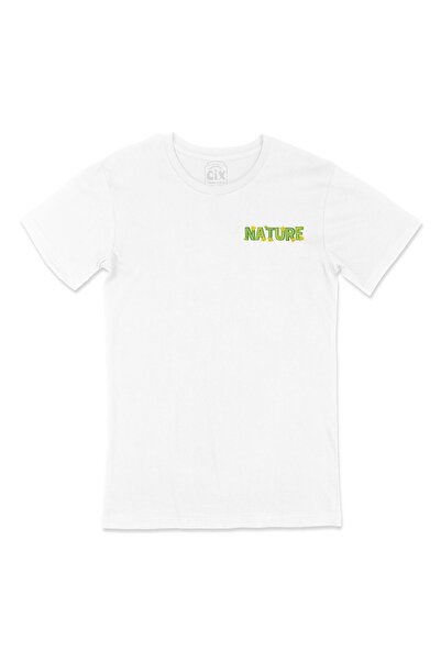 Cix Nature Nature Pocket Logo Dizajnirana Bela Majica
