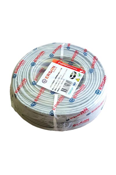 electroon Ersan Kablo 2+1 0.50mm CU Bakır 100mt Güvenlik Kamera Kablosu