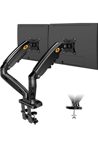 electroon Nb F160 Amortisörlü Çiftli 17-27'' Masa Üstü Monitör Tutucu