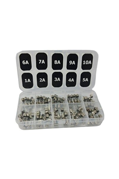 electroon 5x20mm 100adet Küçük Cam Sigorta Paketi 1-2-3-4-5-6-7-8-9-10a