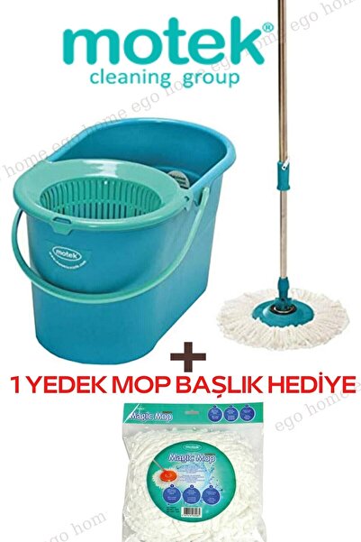 ego home Mote Fix Mop Temizlik Seti 1 Adet Mikrofiber Mop Başlık Hediyeli Fix...