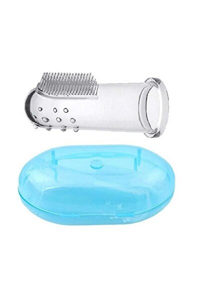 ego home Kedi ve Köpek Parmak Diş Fırçası Saklama Kutulu Evcil Hayvan Diş Bak...