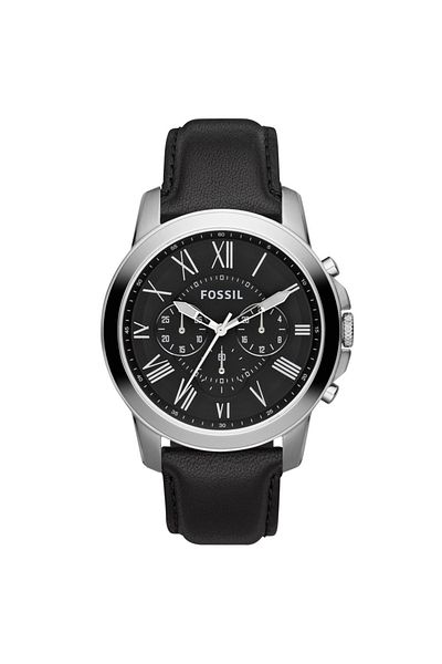 Fossil mens black watch hotsell