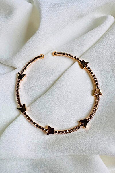 PETEK AKSESUAR Full Stone Waterway Butterfly Bracelet