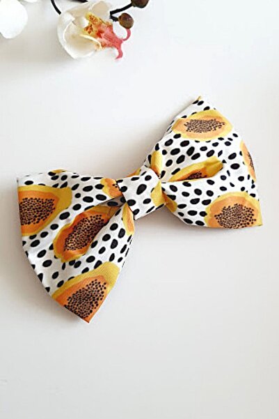 PETEK AKSESUAR بابايا منقوشة التلقائي مشبك القوس الكبير