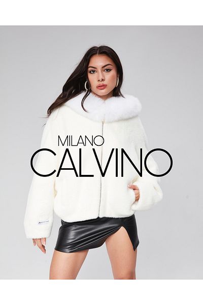 Milano Calvino Alcantara Fabric Hooded Fur Coat
