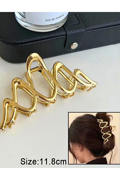 PETEK AKSESUAR 11.8 CM Wavy Metal Latch Buckle