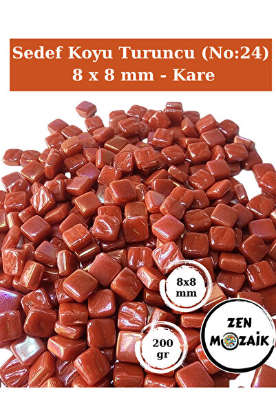 Zen Mozaik Sanatsal Mozaik Çalışmalarınız için 8x8 mm - Kare Cam Mozaik Taşı ...