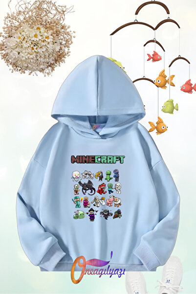 oneagılyazı Детски суичър с щампи с качулка