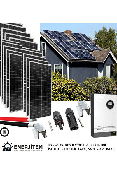 ENERJİTEM Ongrid Şebeke Bağlantılı 30 KW Güneş Enerjisi Solar Paket,Konstrüks...