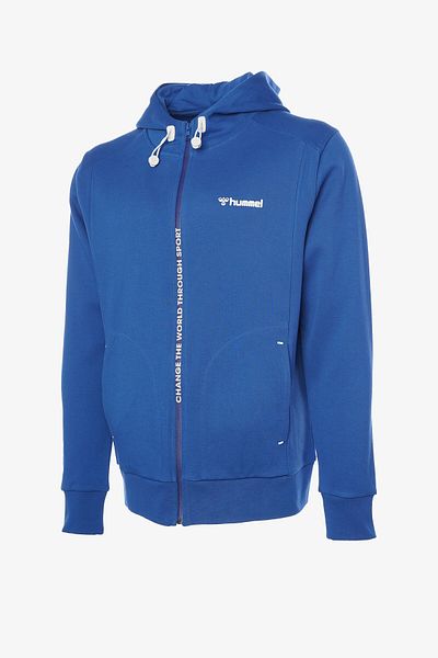 hummel Modrá pánská mikina Hmljensen Zip 921993 -9821