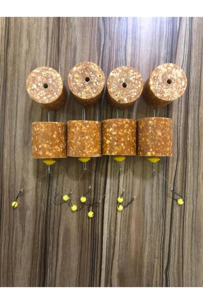 SAZAN RİG Küspe Aparatlı Sazan Takımı 4'Lü (ALABALIKLI YEDEK KÜSPELİ)