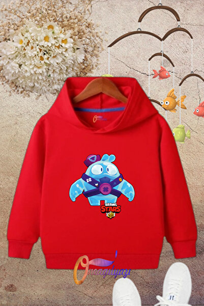 oneagılyazı DEČJA MAJICA SA KAPULJAČOM I ŠTAMPOM